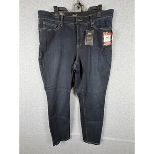 Earl Jean Sexy Shaper Jeans Womens 20W Blue Skinny Stretch Tummy Control Denim